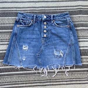 Free people jean skirt